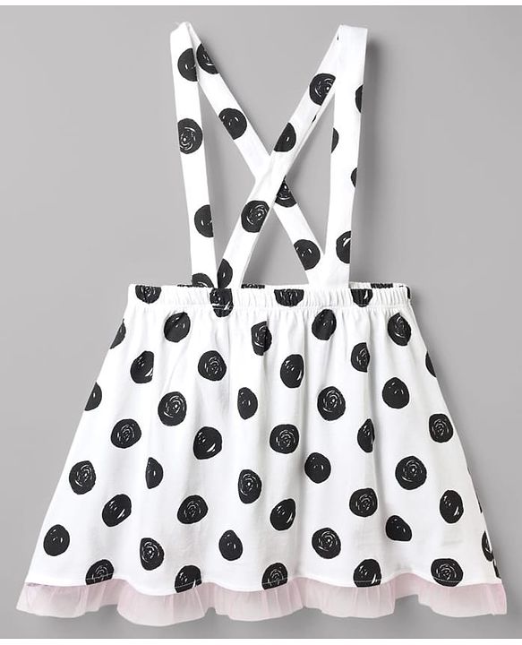 Babyhug Disney 100% Cotton Knit Half Frill Sleeves Top & Skirt Set With Polka Dots & Minnie Mouse Graphic - Pink & White