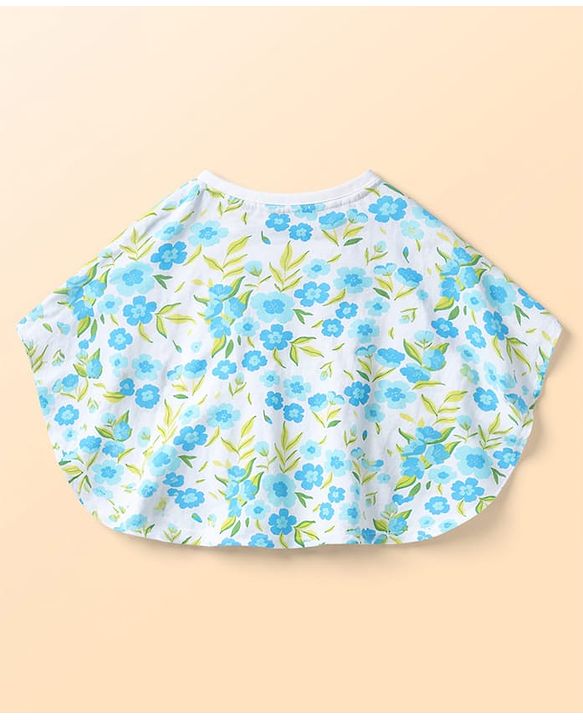 Pine Kids Cotton Knit Floral Printed Top - Multicolor