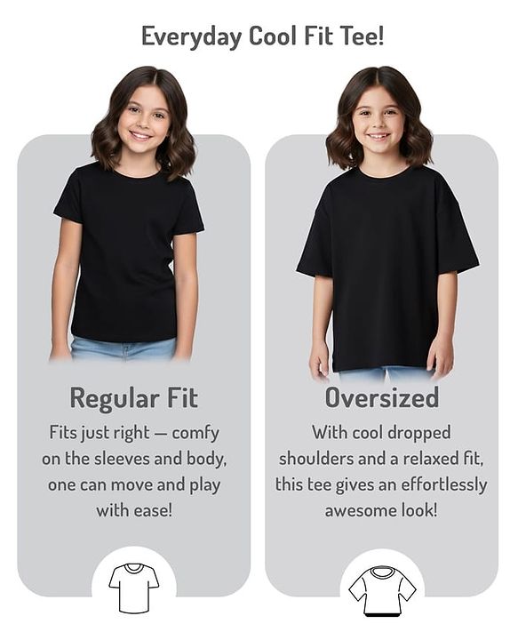 Babyhug Cotton Knit Half Sleeves Oversized T-Shirt with Strawberry Patch Detailing - Red