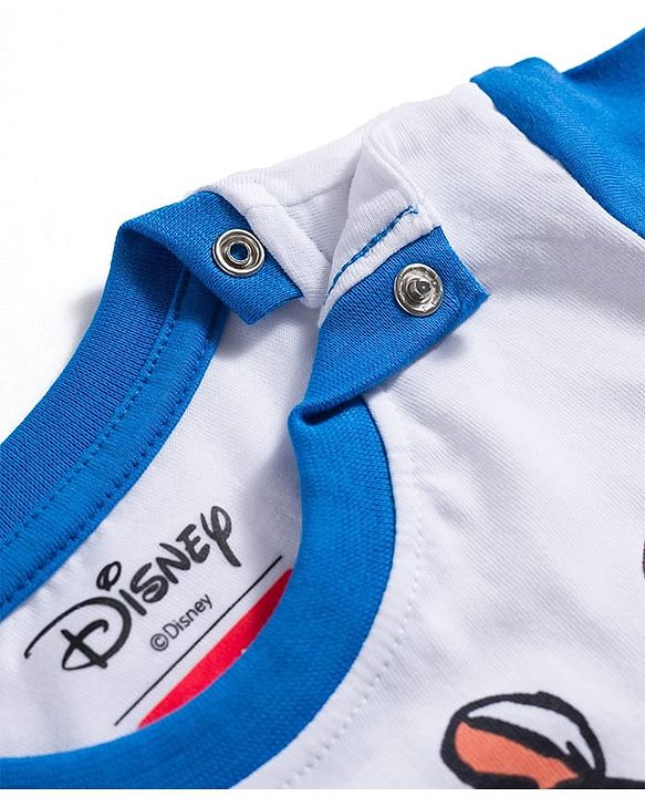 Babyhug Disney Single Jersey Knit Half Sleeves T-Shirt With Disney Graphics - Multicolor