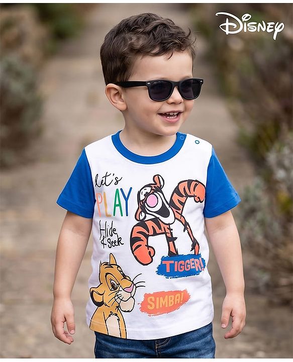 Babyhug Disney Single Jersey Knit Half Sleeves T-Shirt With Disney Graphics - Multicolor