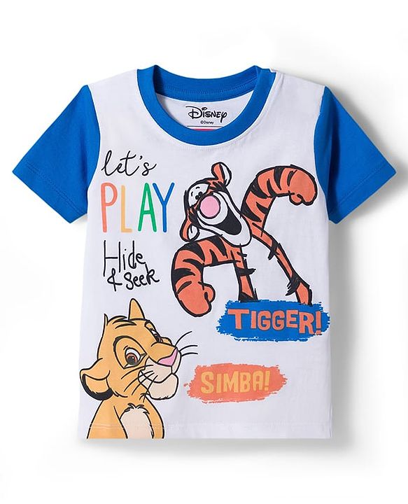 Babyhug Disney Single Jersey Knit Half Sleeves T-Shirt With Disney Graphics - Multicolor