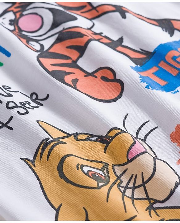 Babyhug Disney Single Jersey Knit Half Sleeves T-Shirt With Disney Graphics - Multicolor