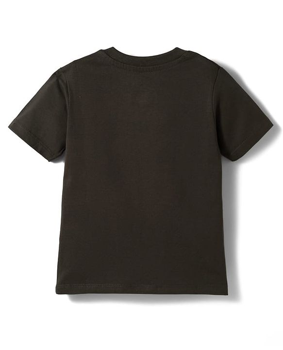 Babyhug Disney 100% Cotton Knit Half Sleeves T-Shirt With Lion King Graphic - Grey