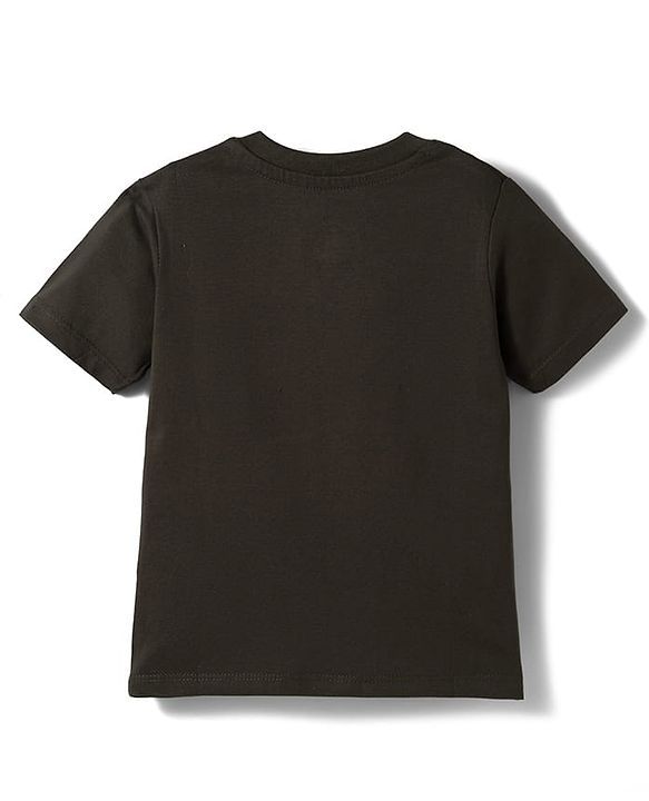 Babyhug Disney 100% Cotton Knit Half Sleeves T-Shirt With Lion King Graphic - Grey