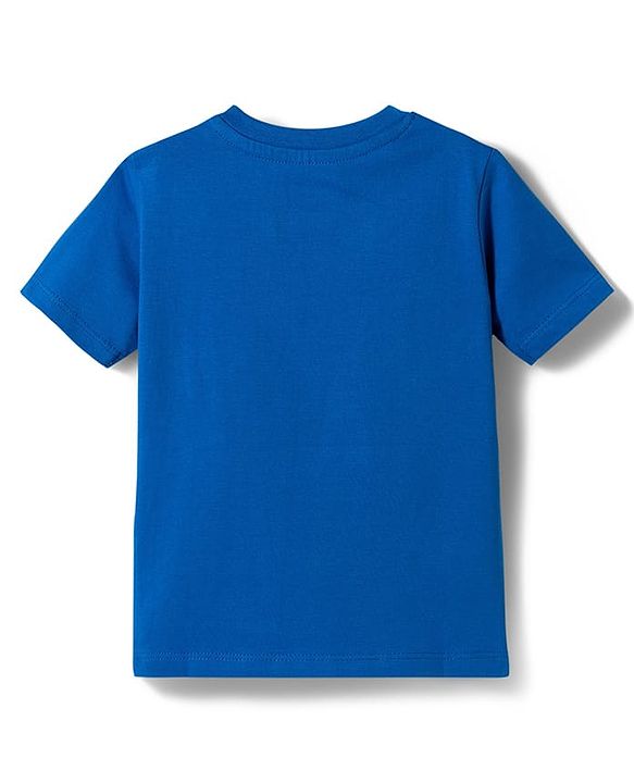 Babyhug Disney 100% Cotton Knit Half Sleeves T-Shirt With Lion King Graphic - Blue