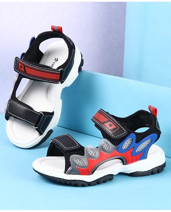 Cute Walk by Babyhug Velcro Closure Sandals - Black