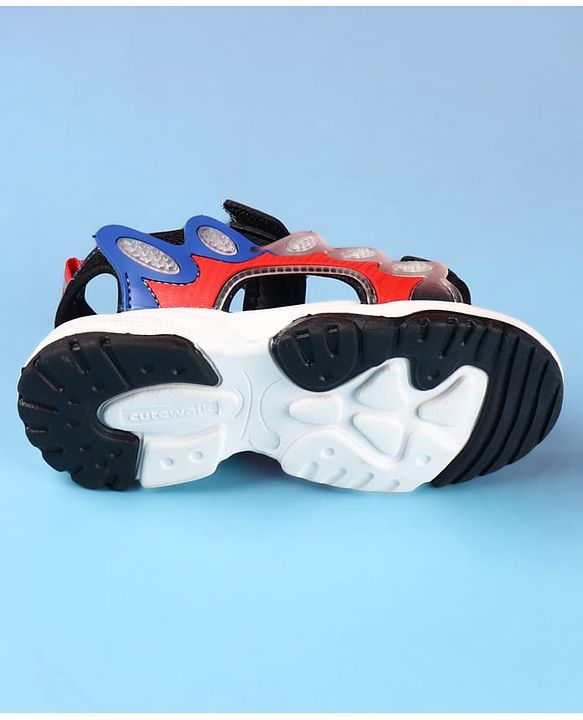 Cute Walk by Babyhug Velcro Closure Sandals - Black