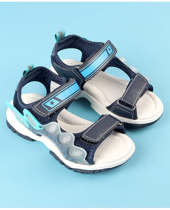 Cute Walk by Babyhug Velcro Closure Sandals - Black
