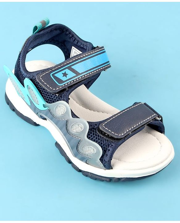 Cute Walk by Babyhug Velcro Closure Sandals - Black