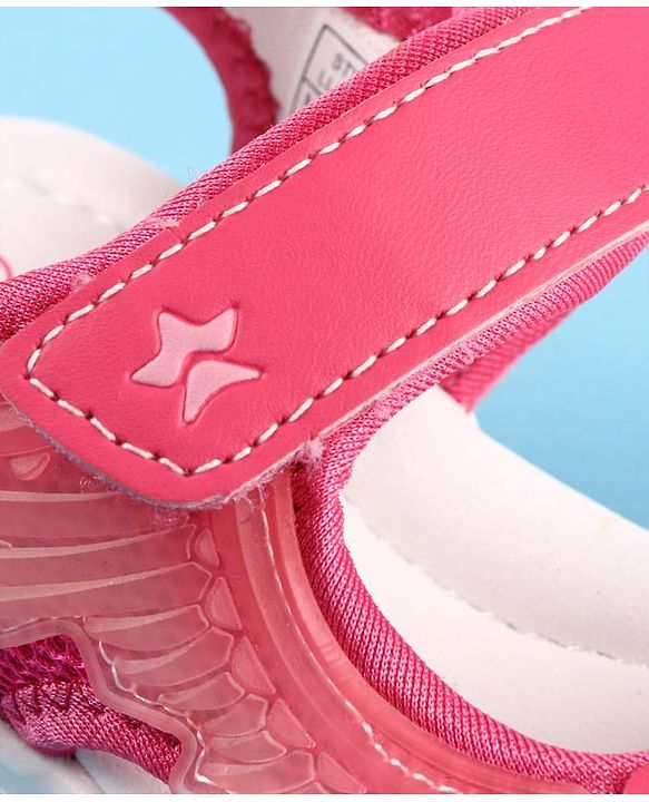 Cute Walk by Babyhug Velcro Closure Sandals with Sport Print - Fuchsia