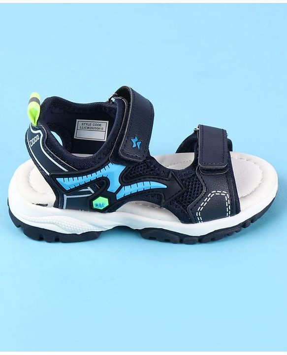 Cute Walk by Babyhug Velcro Closure Sandals - Grey