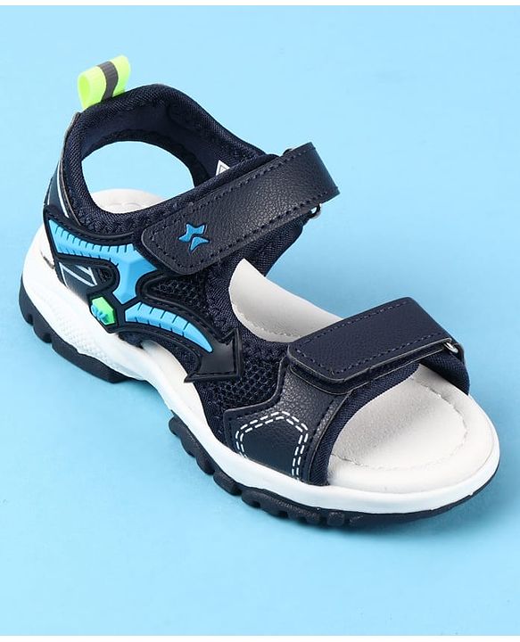 Cute Walk by Babyhug Velcro Closure Sandals - Grey