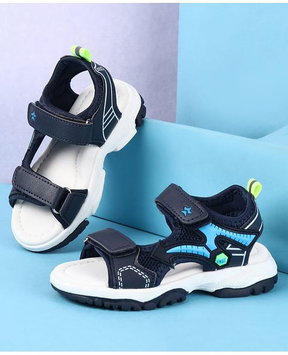 Cute Walk by Babyhug Velcro Closure Sandals - Grey