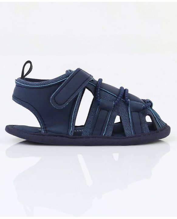 Cute Walk by Babyhug Velcro Closure Solid Colour Booties - Brown