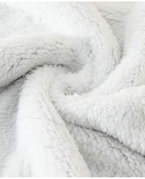 Babyhug Premium Hooded Knitted Blanket Sleeping Bag with Soft Fur Lining| Light Weight| Warm & Cozy Winter Wrapper| Machine Washable| Button Closure| 0 to 12 months| New Born Gifting - Grey