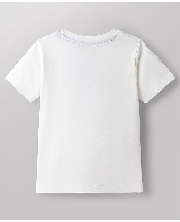 Babyhug Marvel Single Jersey Knit Half Sleeves T-Shirt With Spider Man Graphics - White