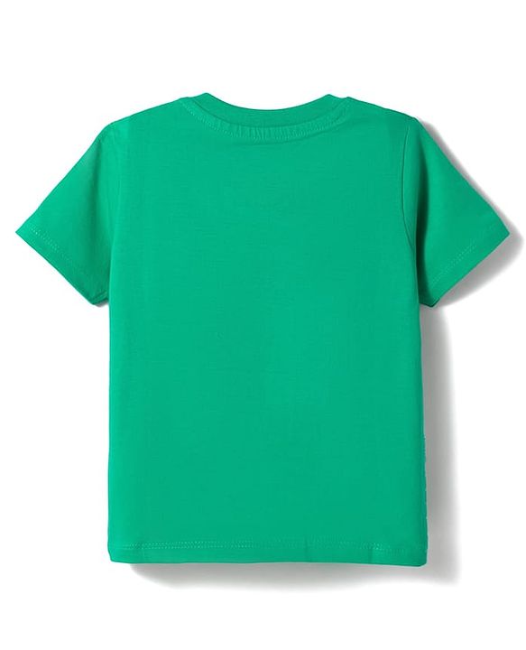 Babyhug Marvel Cotton Knit T-Shirt with Spider-Man Graphic Half Sleeves Round Neck GREEN 6-9 Months