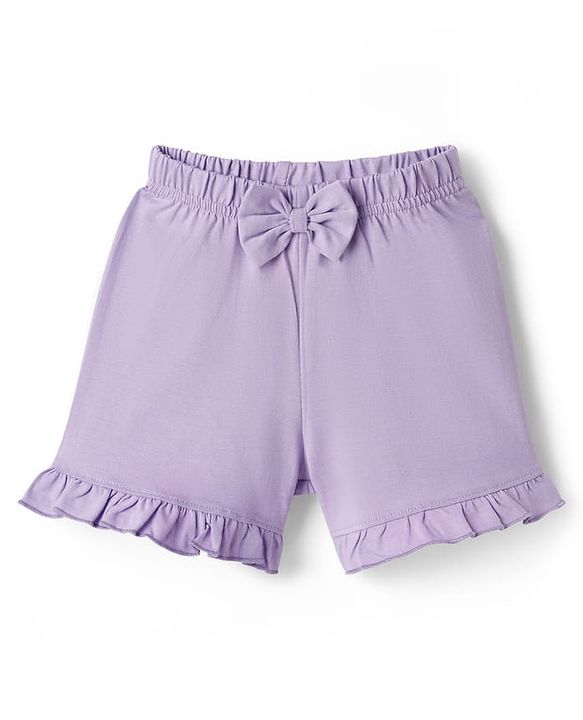 Babyhug Cotton Knit Half Sleeves Text Printed T-Shirt & Shorts Night Suit - Pink