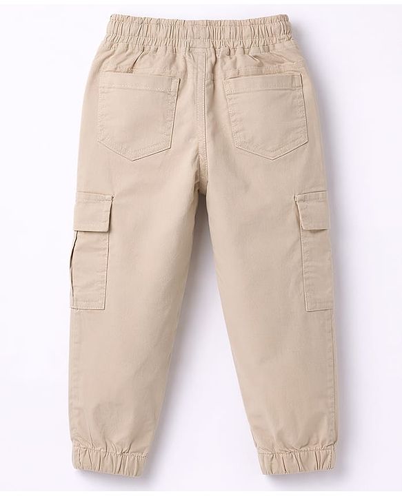 Babyhug Cotton Woven Full Sleeves Printed Shirt & Trouser Set - Navy Blue & Beige