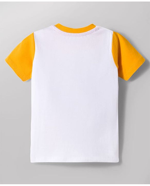Babyhug 100% Cotton Knit Half Sleeves Sports Theme Printed T-Shirt - Multicolour
