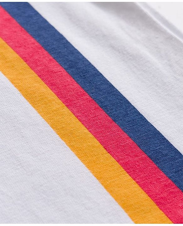 Babyhug 100% Cotton Knit Half Sleeves Sports Theme Printed T-Shirt - Multicolour
