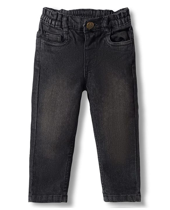 Babyhug Cotton Woven Full Sleeves Shirt & Denim Jeans Set With Camouflage Print - Multicolor