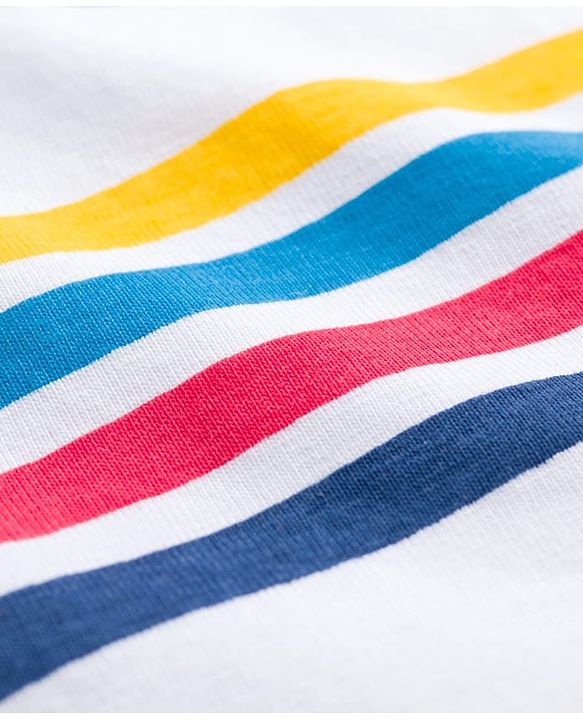 Babyhug 100% Cotton Knit Half Sleeves Striped T-Shirt - Multicolour
