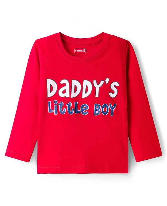 Babyhug Cotton Knit Full Sleeves Striped & Printed T-Shirts Pack of 3 - Multicolor