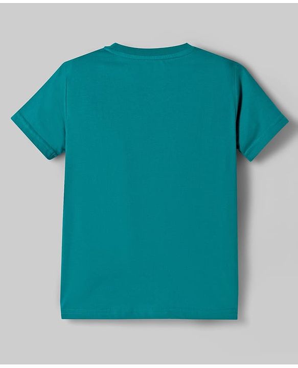 Pine Kids Cotton Knit Half Sleeves Beach Theme & Text Printed T-Shirts Pack Of 5 - Multicolour