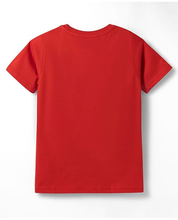 Pine Kids Cotton Knit Half Sleeves Text Printed T-Shirts Pack Of 5 - Multicolour