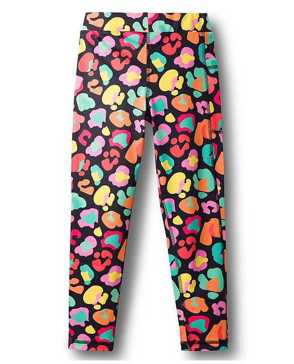 Pine Active Knit Full Length Super Stretch Printed Leggings - Multicolor