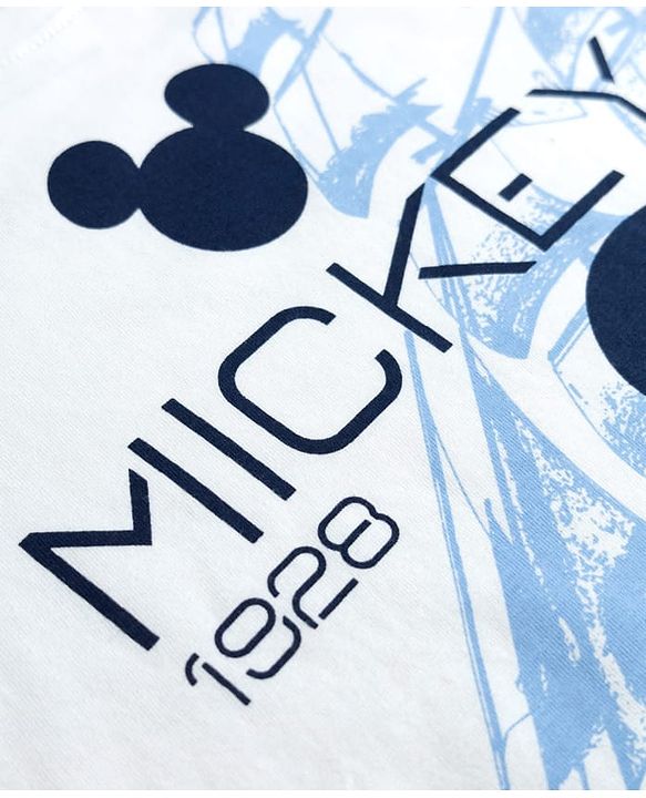 Pine Kids Disney 100% Cotton Knit Half Sleeves T-Shirt With Mickey Mouse & Friends Graphics - White