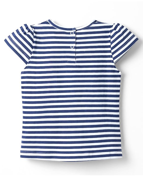 Babyhug Cotton Knit Half Sleeves T-Shirt With Attached Watermelon Pouch Bag - Multicolor