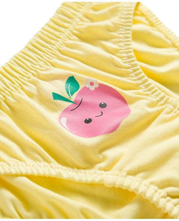 Babyhug 100% Cotton Knit Panties with Tropical Theme Print Pack of 3 - Multicolor