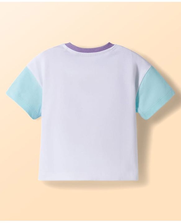 Babyhug Disney Single Jersey Knit Half Sleeves T-Shirt & Skirt Set with Marie Graphic - Multicolor