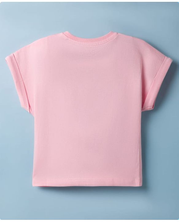 BABYHUG DISNEY Single Jersey Knit Half Sleeves Top & Skirt With Marie Graphic - Pink