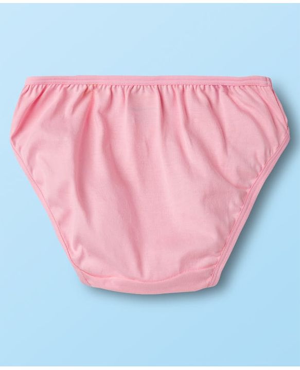 Babyhug 100% Cotton Knit Floral Printed Panties Pack Of 3 - Multicolour