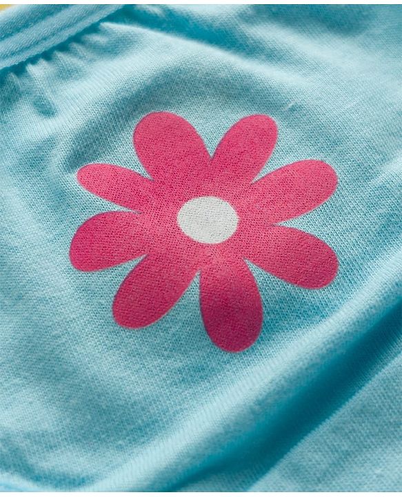 Babyhug 100% Cotton Knit Polka Dots & Floral Printed Panties Pack Of 3 - Multicolour