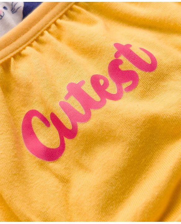 Babyhug 100% Cotton Knit Floral & Polka Dots Printed Panties Pack Of 3 - Multicolour