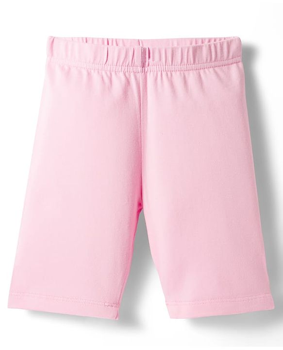 Babyhug Cotton Lycra Knit Solid Colour Cycling Shorts Pack Of 3 - Multicolour