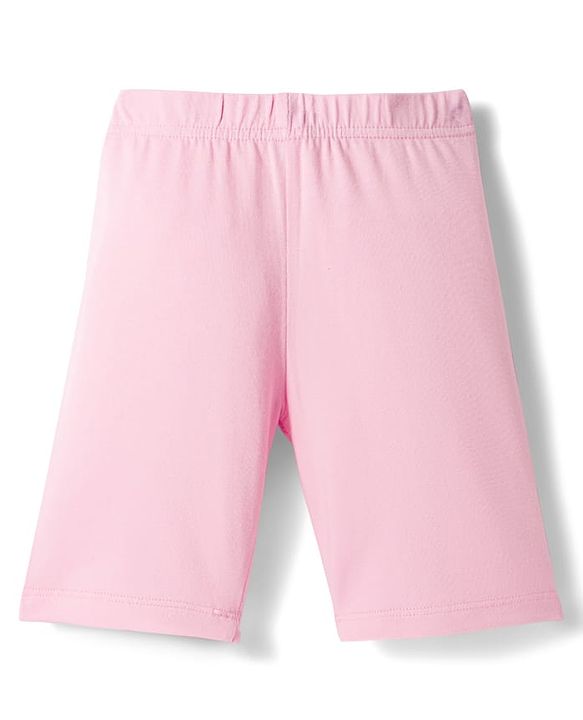 Babyhug Cotton Lycra Knit Solid Colour Cycling Shorts Pack Of 3 - Multicolour
