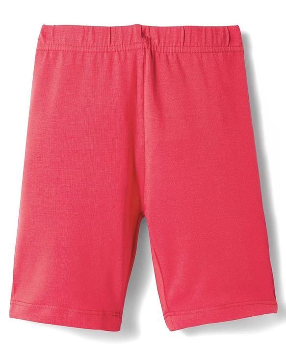Babyhug Cotton Lycra Knit Solid Colour Cycling Shorts Pack Of 3 - Multicolour
