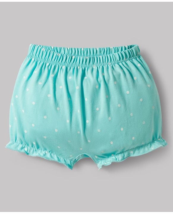 Babyhug 100% Cotton Single Jersey Knit Bloomers With Polka Dots Print Pack of 5 - Multicolor