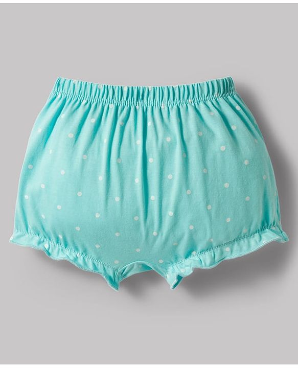 Babyhug 100% Cotton Single Jersey Knit Bloomers With Polka Dots Print Pack of 5 - Multicolor