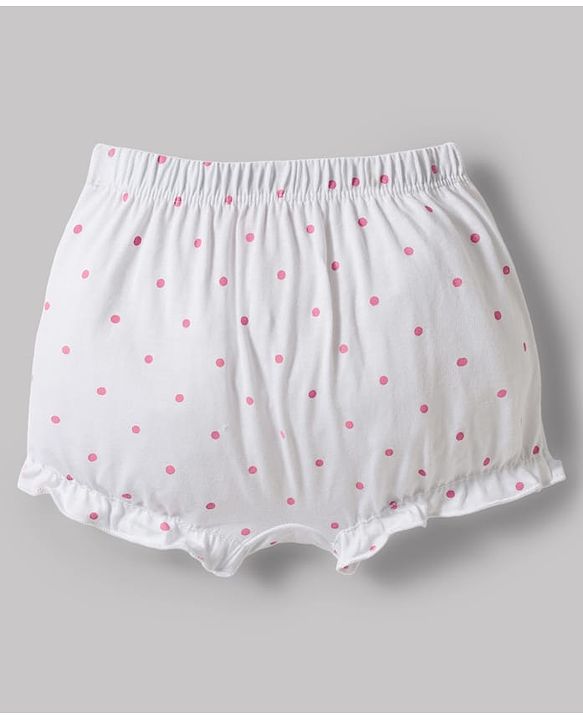 Babyhug 100% Cotton Single Jersey Knit Bloomers With Polka Dots Print Pack of 5 - Multicolor