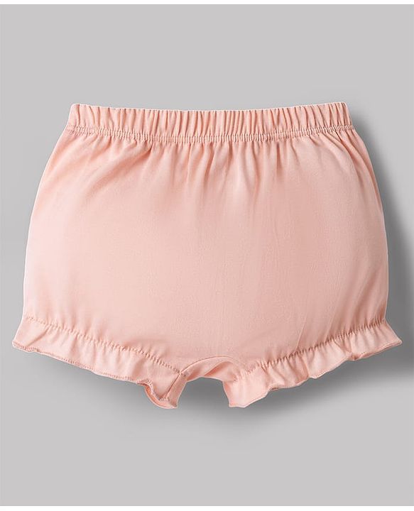 Babyhug 100% Cotton Knit Bloomers with Heart & Star Print Pack of 3 - Multicolor