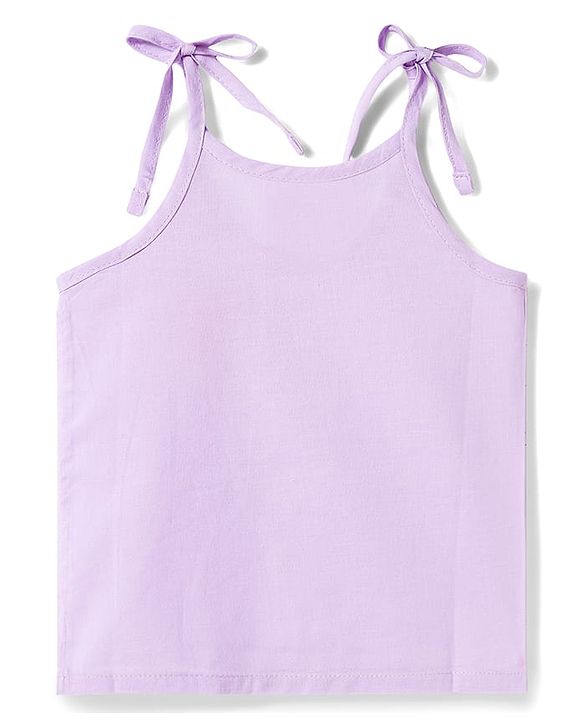 Babyhug 100% Cotton Woven Sleeveless Floral Printed Shoulder Tie Up Slips Pack Of 3 - Multicolour