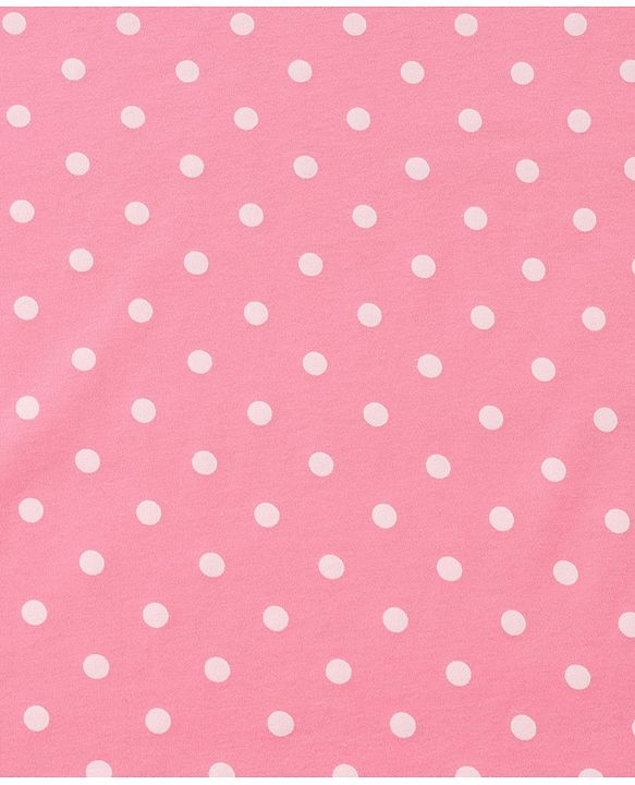 Babyhug Cotton Knit Hooded Wrapper With Polka Dot Print L 73 x B 72 cm - Pink
