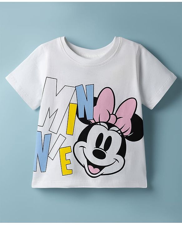 Pine Kids Disney Cotton Woven Full Sleeves Shirt & T-Shirt With Minnie Mouse Graphics - Multi Colour